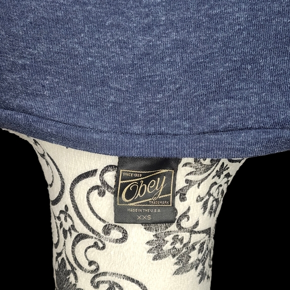 OBEY Navy Long Sleeve- XXSmall - Picture 4 of 4